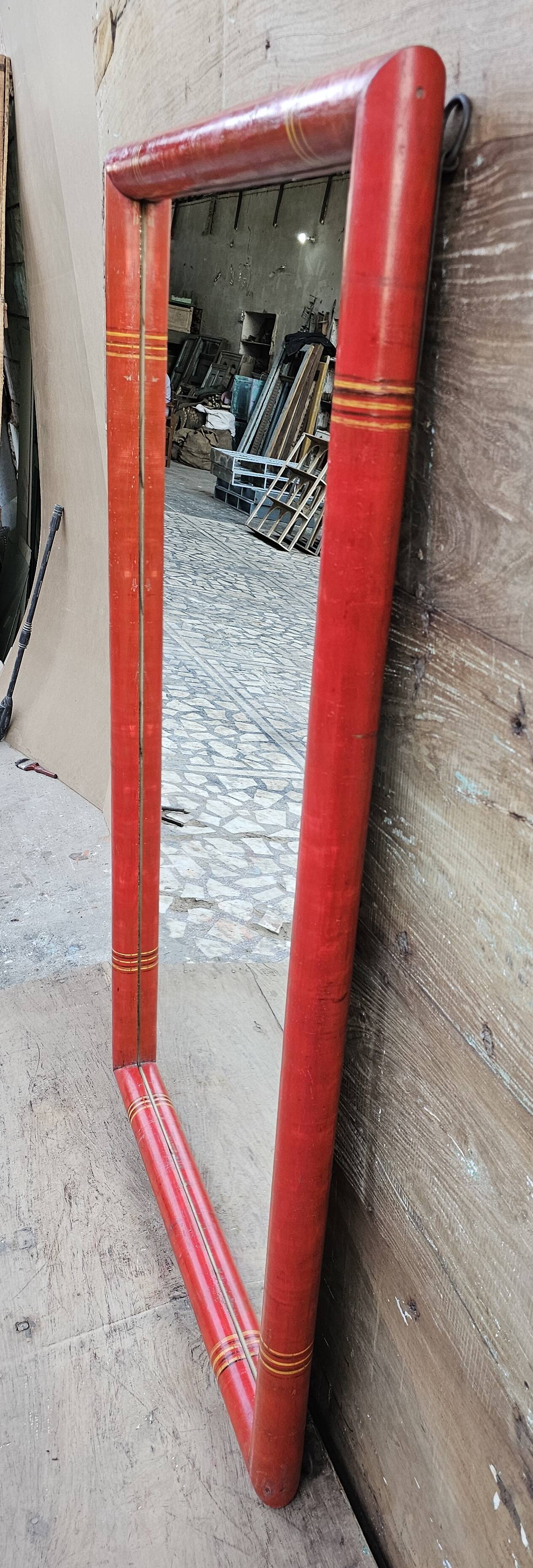 Antique mirror in Burmese teak.