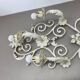 1 of 3 xxl 73cm white Metal Florentiner Theatre wall Light, Italy, 1970s