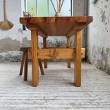 Farmhouse table, mountain furniture from the 50s