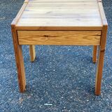 Scandinavian solid wood side table chest of drawers