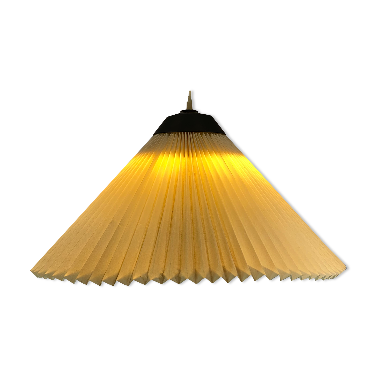 Ceiling lamp with paper shade of Danish design by Le Klint from the 1960s