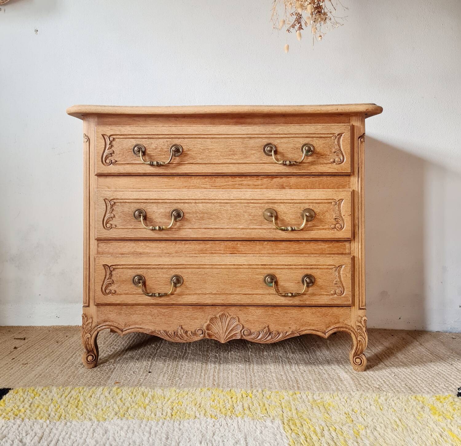 Antique solid wood commode