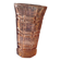 Vase verre moulé rose style Art Déco