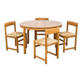 Ensemble de salle à manger vintage dans le style de Charlotte Perriand 1970