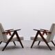 Mid Century Easy Chair Model B - 310 Var in Ivory Boucle