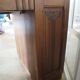 Vintage Art Deco schoolmaster's desk - double-sided - solid wood - 1940s/50s