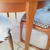 Scandinavian extensible table, butterfly extension circa 1960