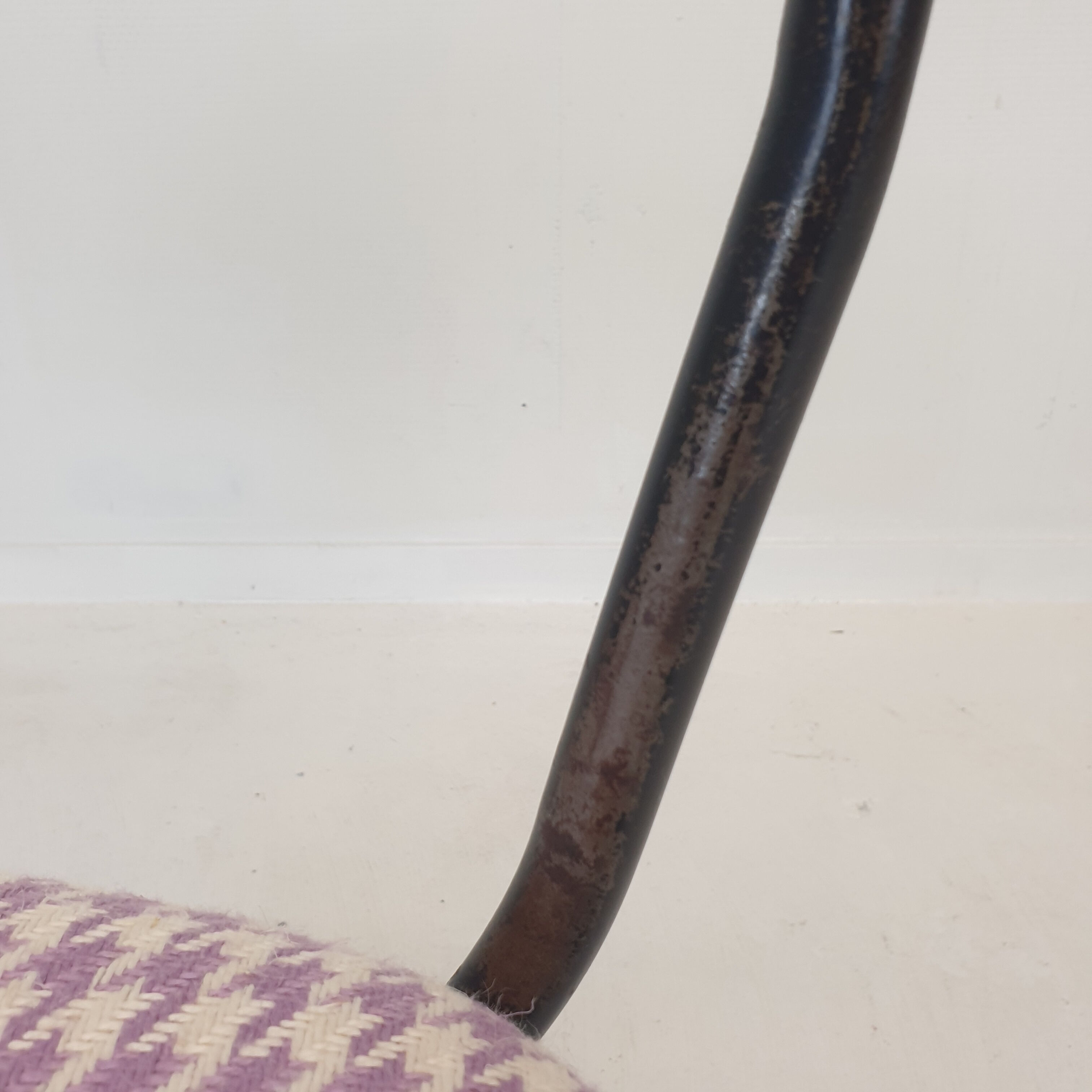 Set of 4 Italian Metal Dining Chairs, 1960's