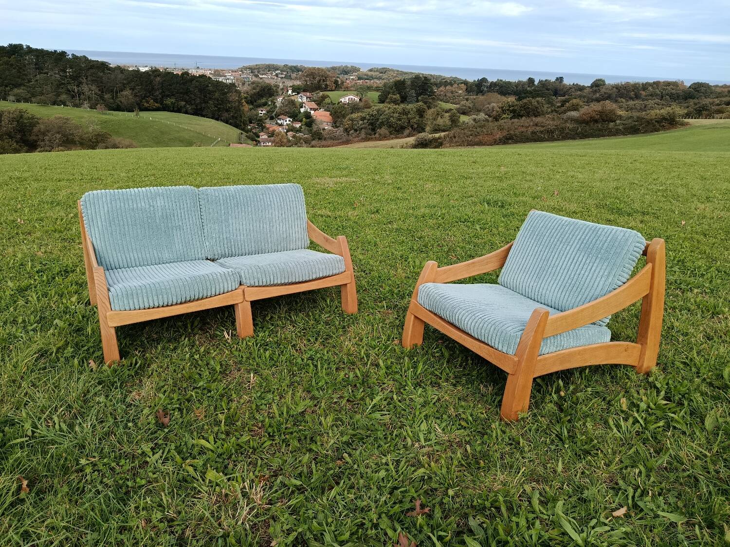 Canapé et fauteuil scandinave