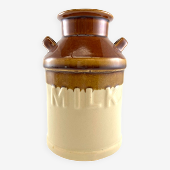 Milk stoneware pot for milk vase or utensils