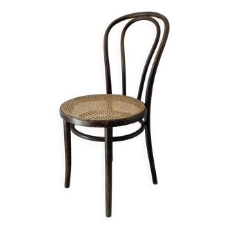 Caned bistro chair