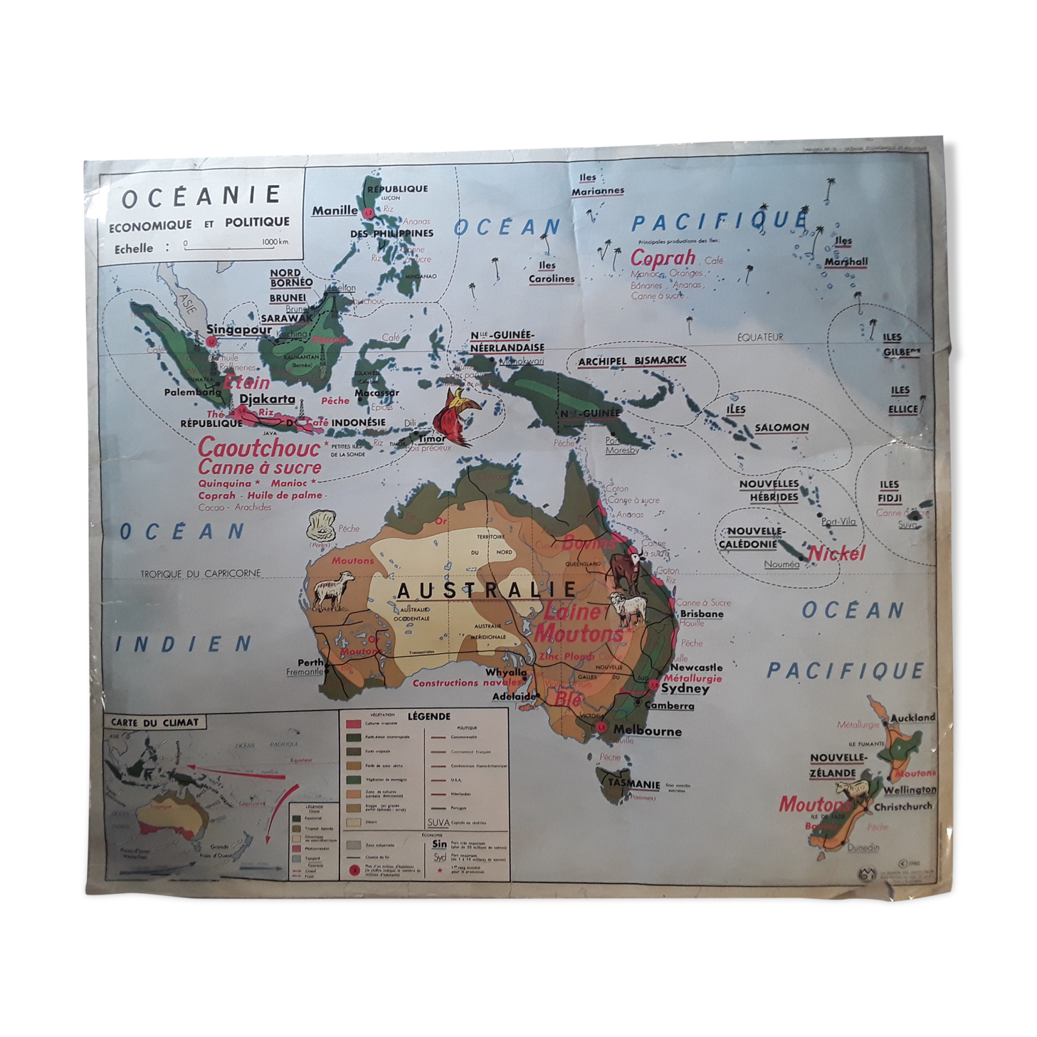 Old map of geography