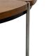 Vintage rosewood coffee table with glass, Denmark, 70s design
