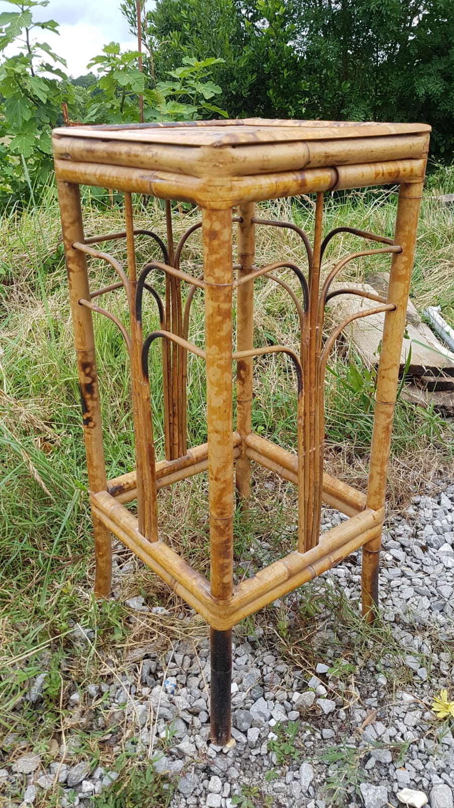 Vintage rattan selette