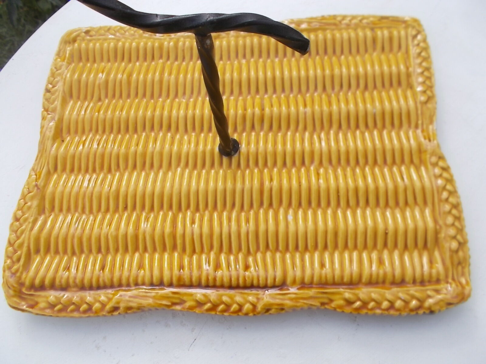 Vallauris cheese platter in slipware