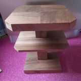 Coffee table walnut magnifying glass