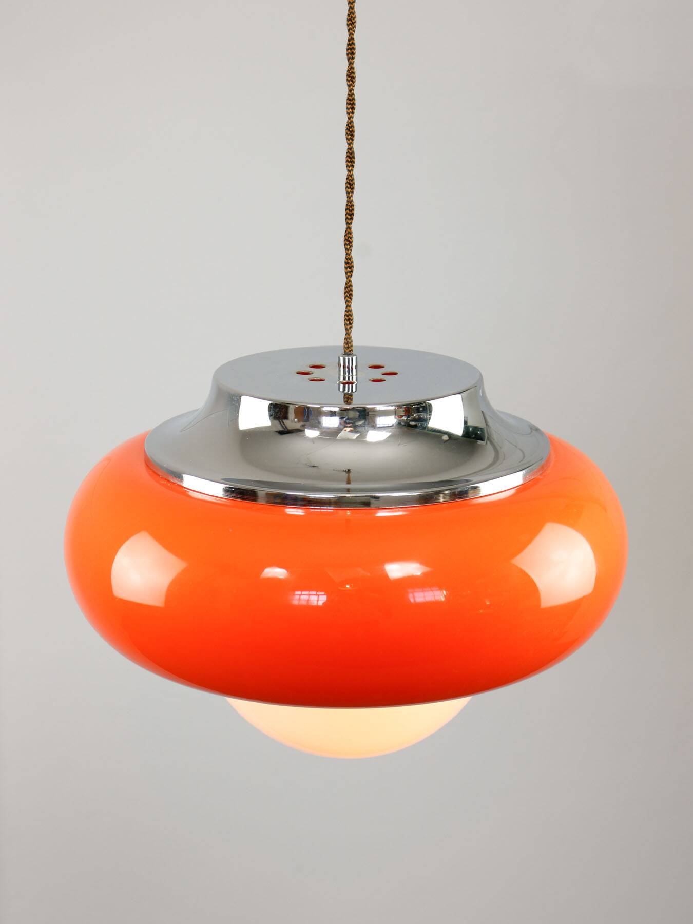 Space Age Model Best Pendant from Guzzini in Orange, 1970s