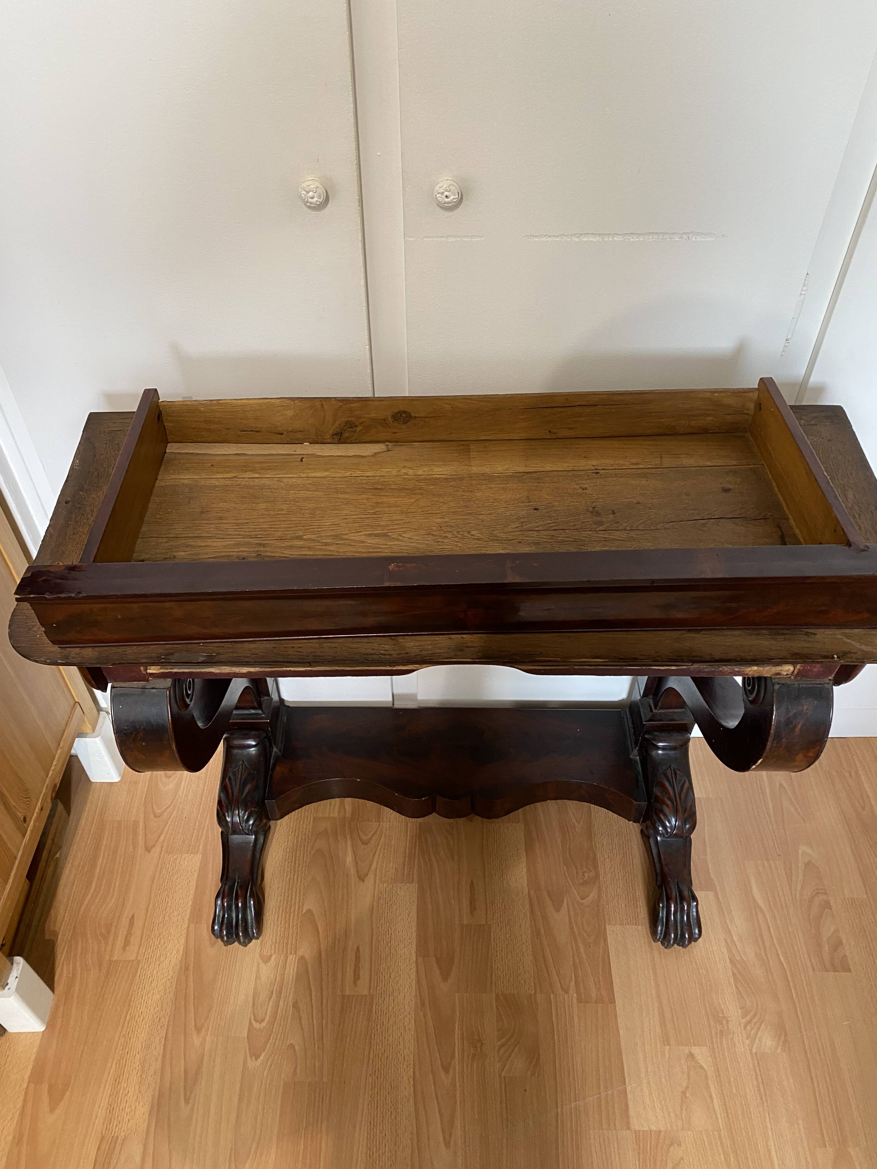 Early 19th century mahogany console