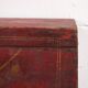 Small ancient garnet red chest (c.1900) #43