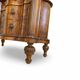 antique walnut serpentine commode