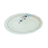 Plat ovale en porcelaine de Sarreguemines