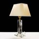 Lampe de table en cristal Hollywood Regency Allemagne années 1970