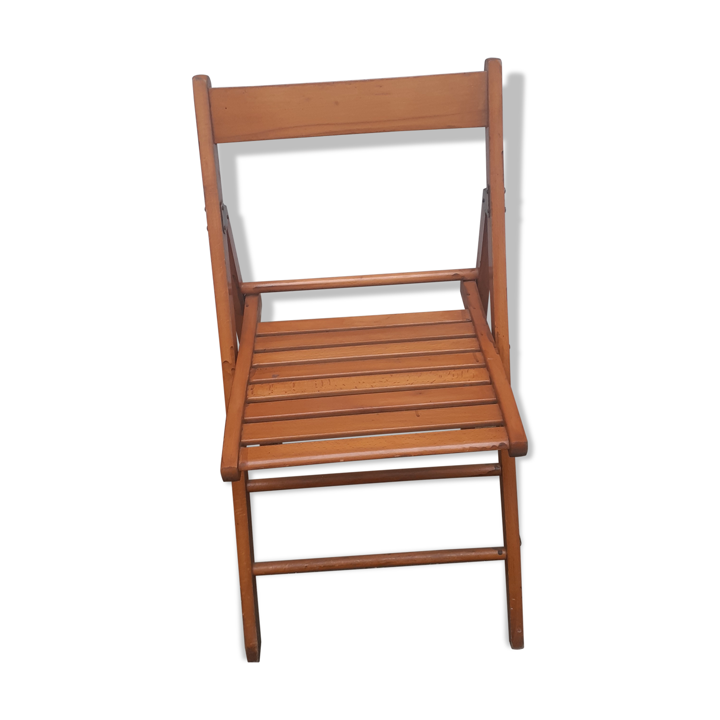 Chaise pliante vintage en bois