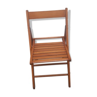 Vintage wooden folding chair