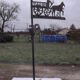 Metal and zinc weather vane, decor a l'attelage charette