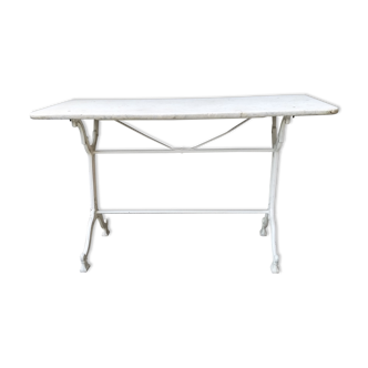 Table bistro marble and cast iron Saglia Fils Toulon