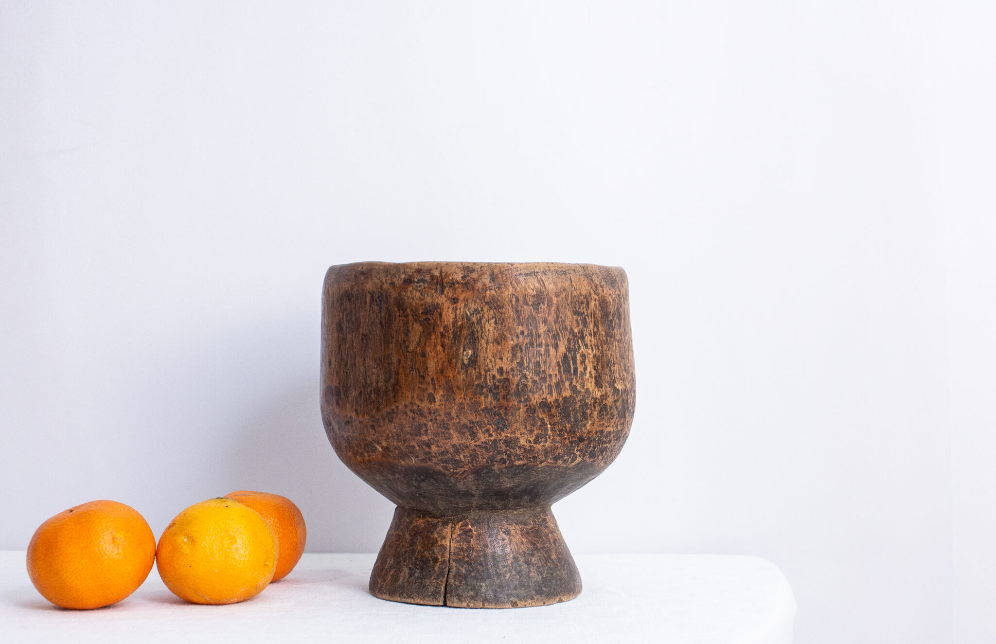 Handmade African wooden salad bowl