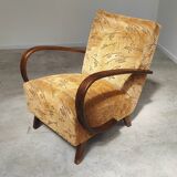 Pair of Art Deco H410 Type C armchairs by Jindrich Halabala for UP Zavody