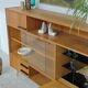 Buffet Vaisselier en bois blond Libena , ex Tchécoslovaquie 1970