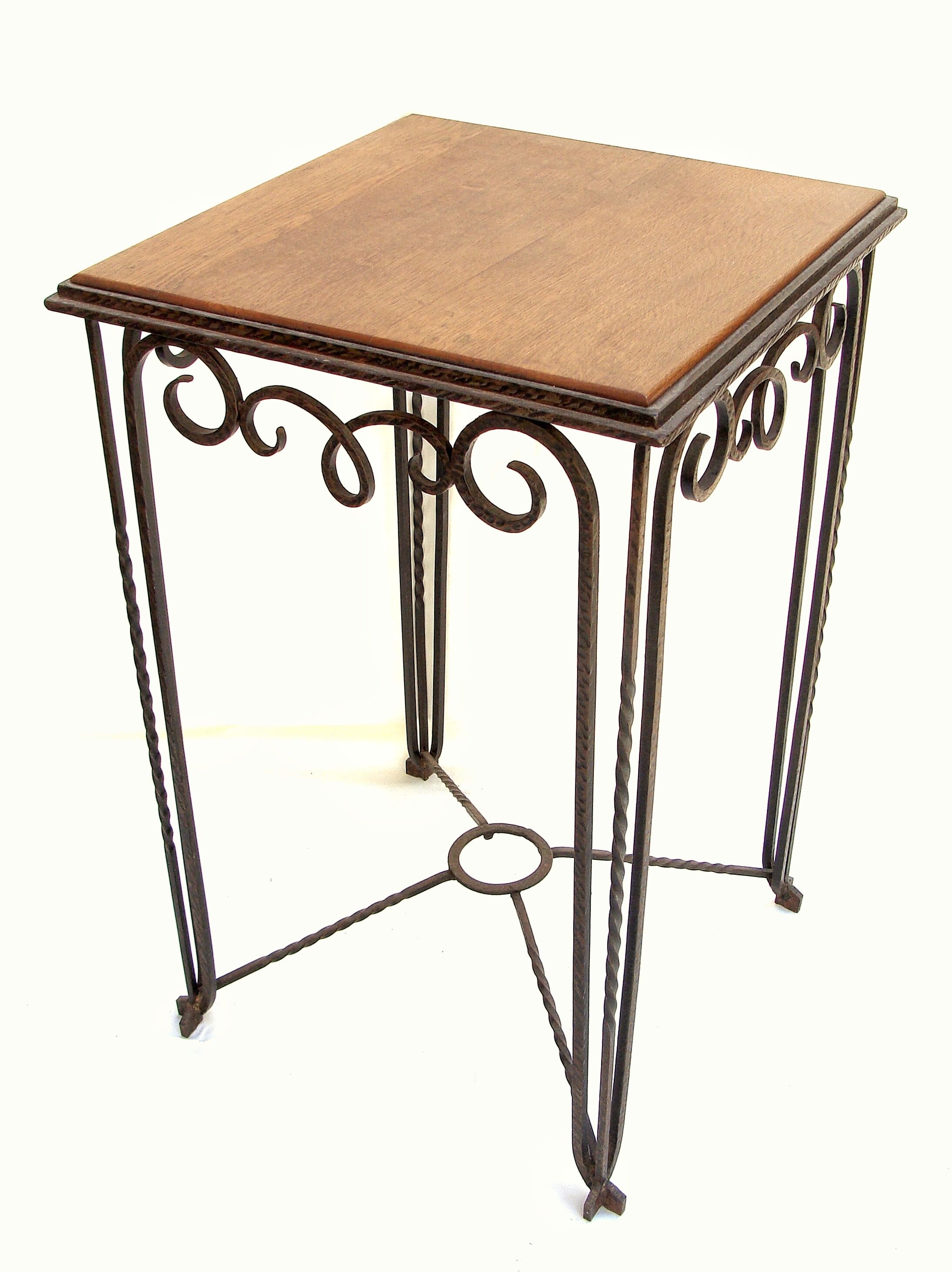 Art Deco console wood and metal