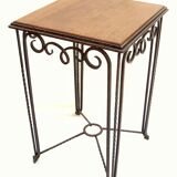 Art Deco console wood and metal