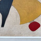 Peinture abstraite sur panneau