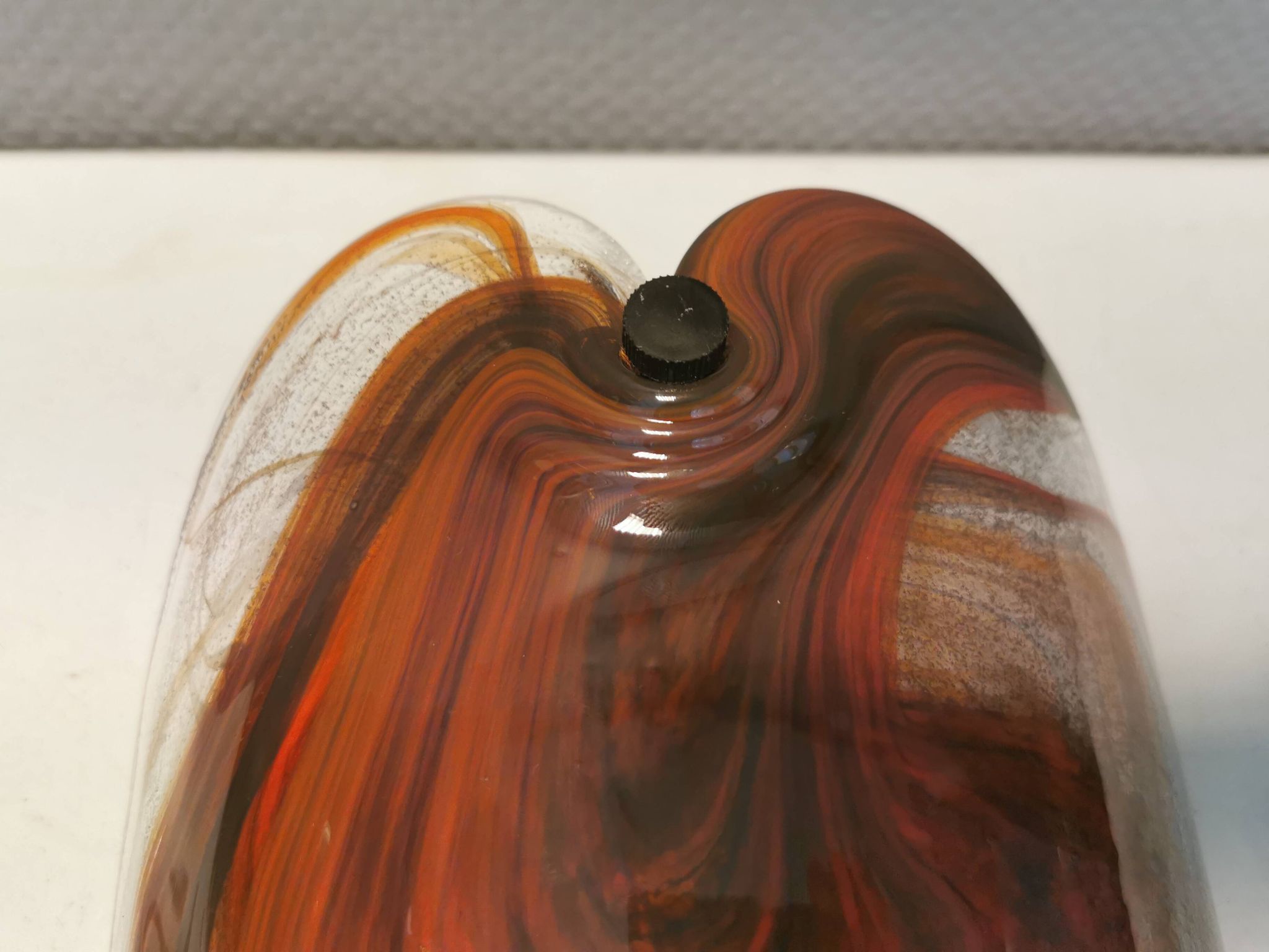 Two wonderfully crafted glass wall lamps designed by per lutken for holmegaard glassworks 1978