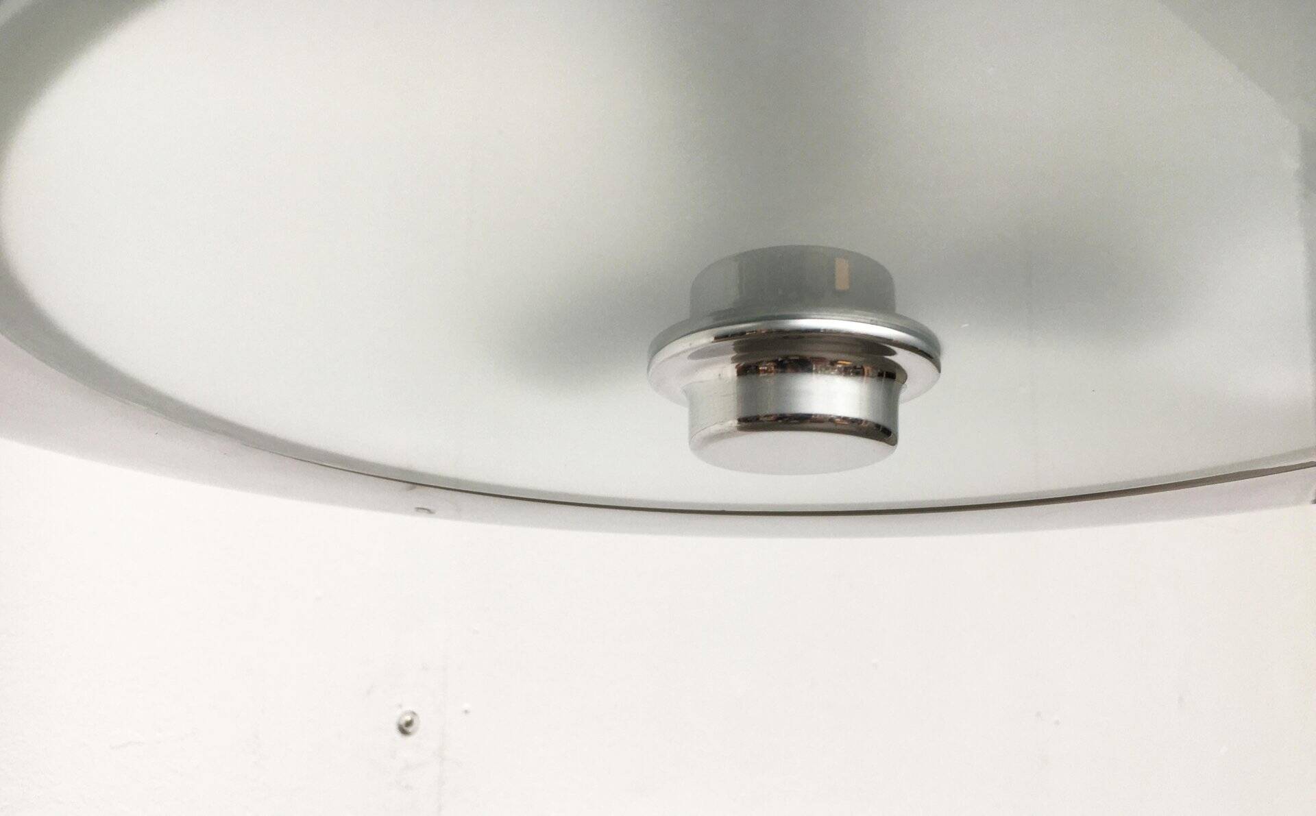 Mid-century Art Deco glass pendant light