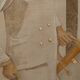 Painted canvas depicting a woman from the 1950s. Contemporary work.