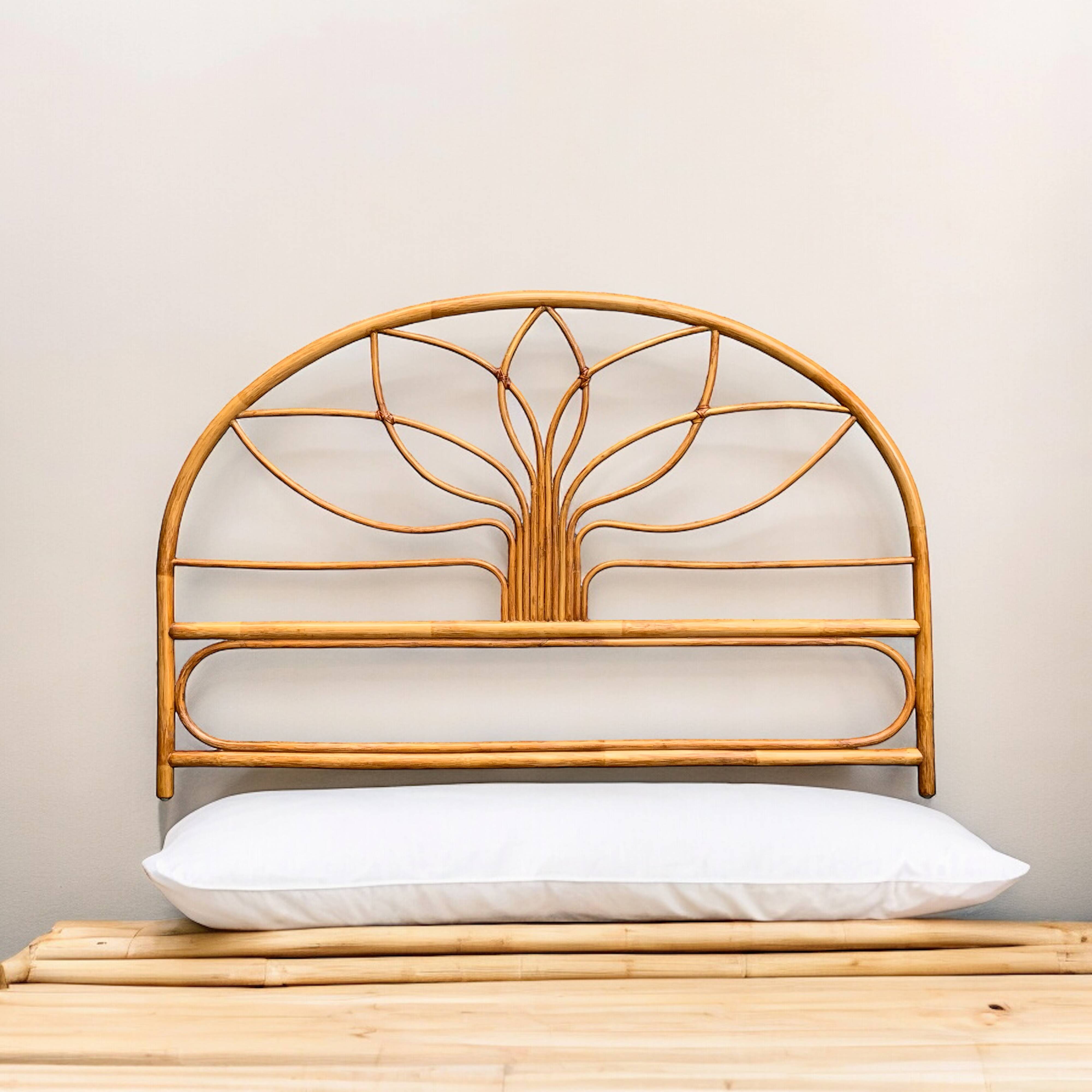 Vintage rattan headboard 1970 140cm