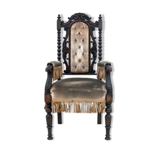 fauteuil trône antique