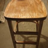Solid beech high bar stool