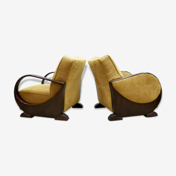 Art deco bentwood armchairs ‘amsterdamse school’