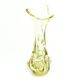 Vase postmoderne, verre jaune, Pologne, années 1970