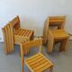 Set of beech chairs