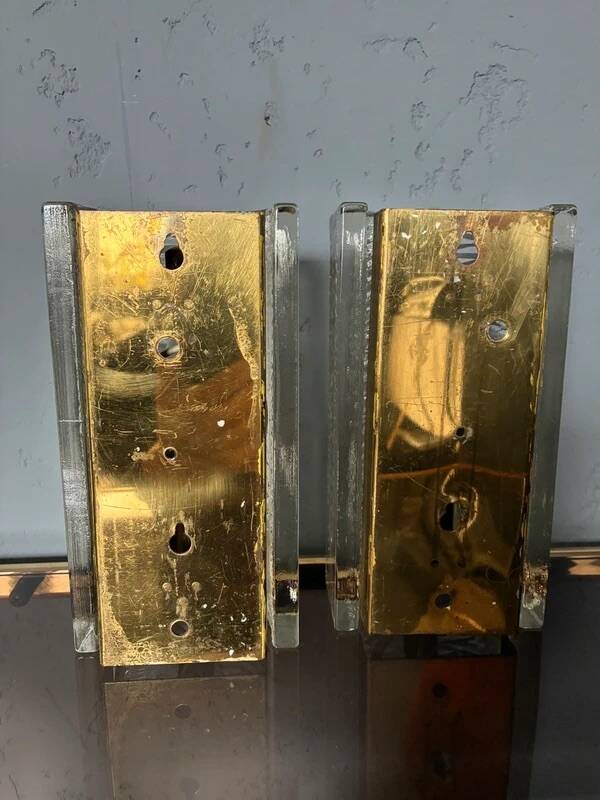 Pukeberg Wall Lamps – Pair Scandinavian Glass Sconces 1960s