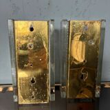 Pukeberg Wall Lamps – Pair Scandinavian Glass Sconces 1960s