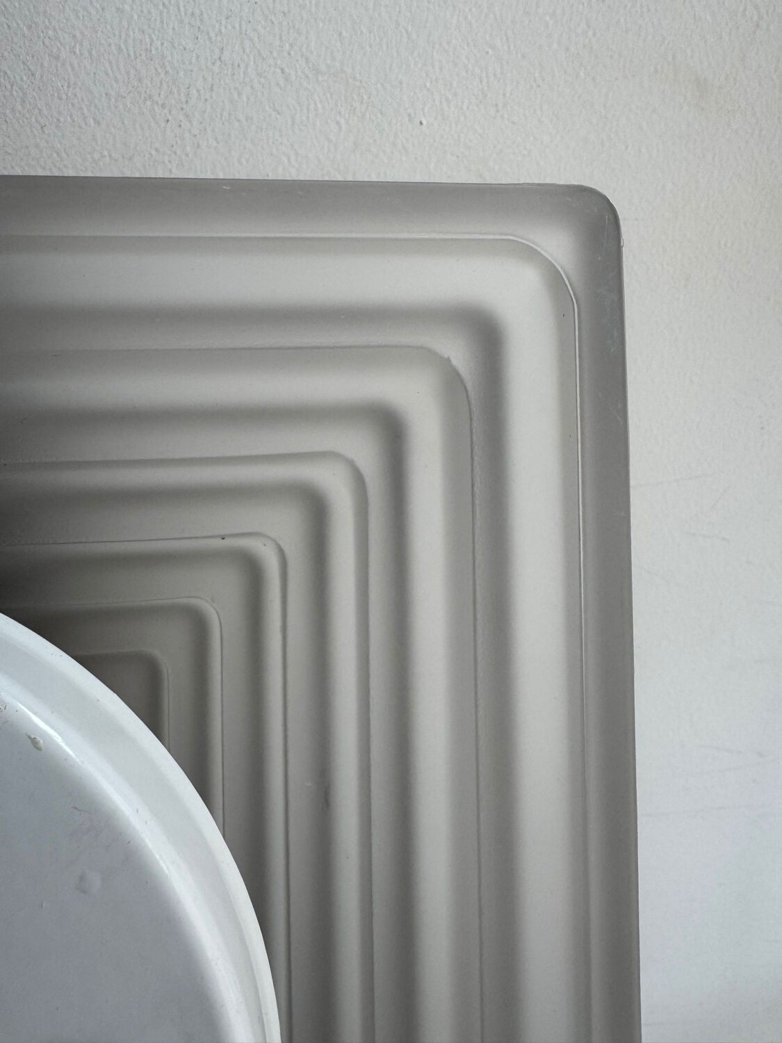 Pyramid glass ceiling light Limburg 1980s