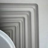 Pyramid glass ceiling light Limburg 1980s