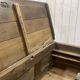 19th century Breton oak storage bench